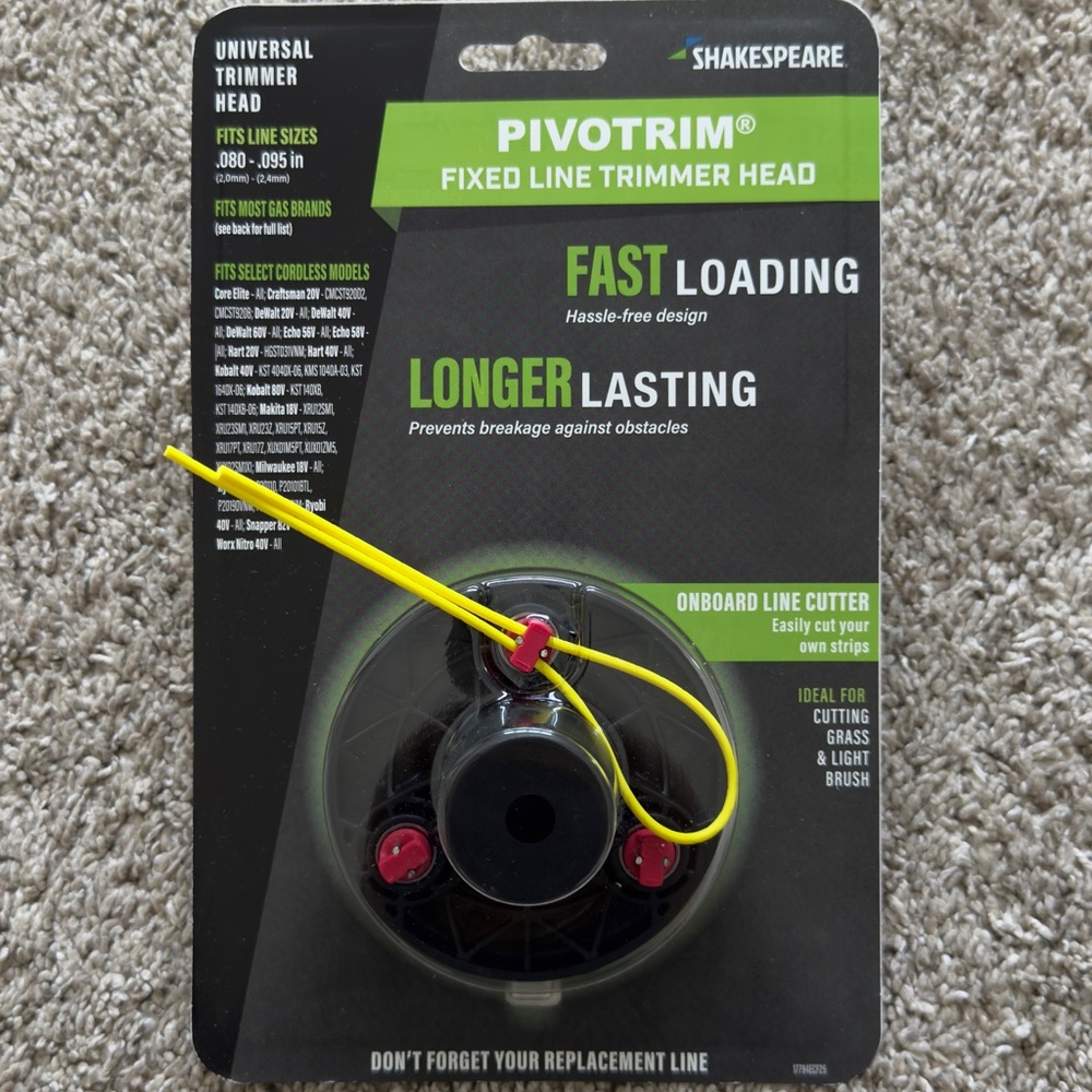 Shakespeare Pivotrim Fixed Line Trimmer Head - universal trimmer head